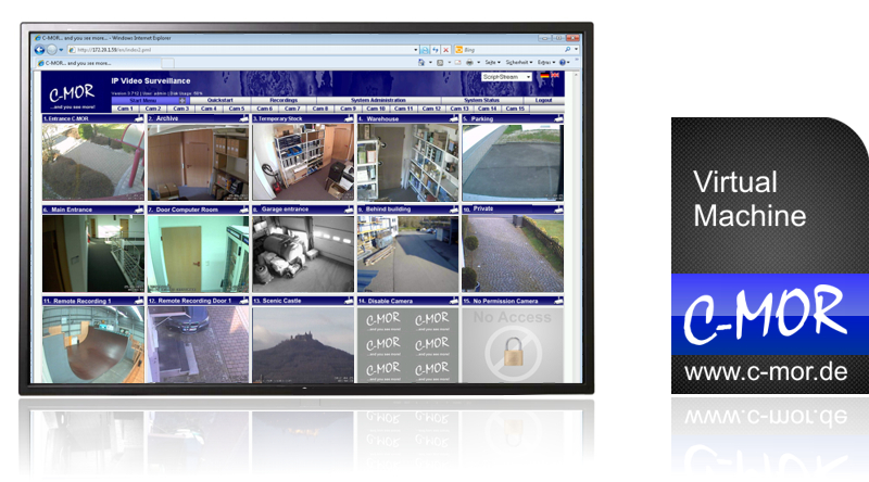 C-MOR Video Surveillance Software 15 Cams Overview